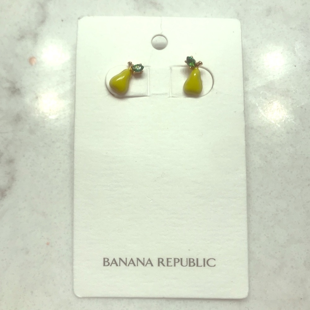 Banana Republic Pear Stud Earrings
